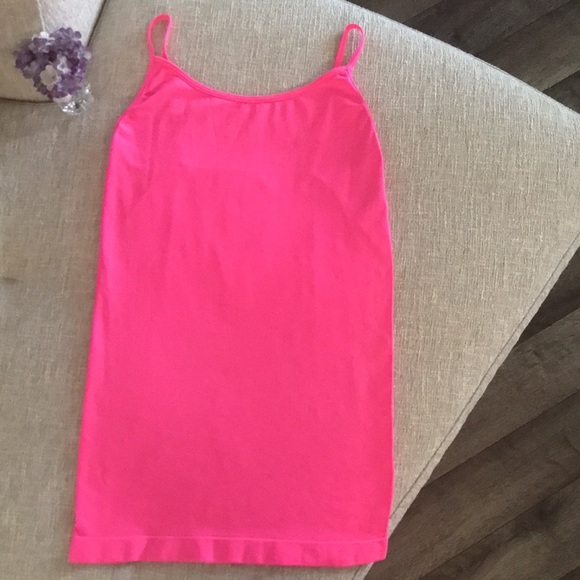 Streetwear Society Hot Pink Spaghetti Strap Tank Top - Picture 2 of 4